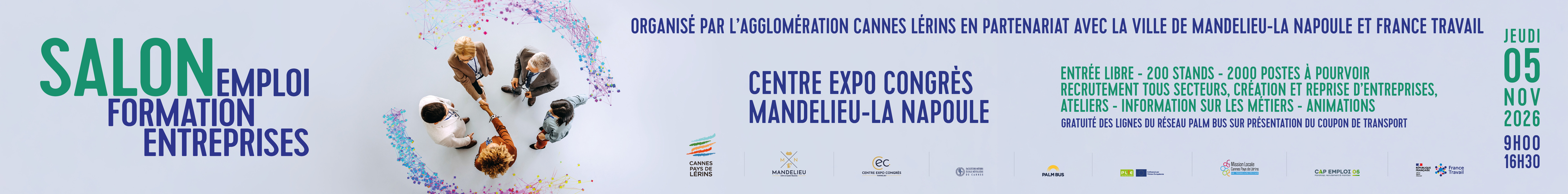 Publicité - Salon Emploi Formation Mandelieu